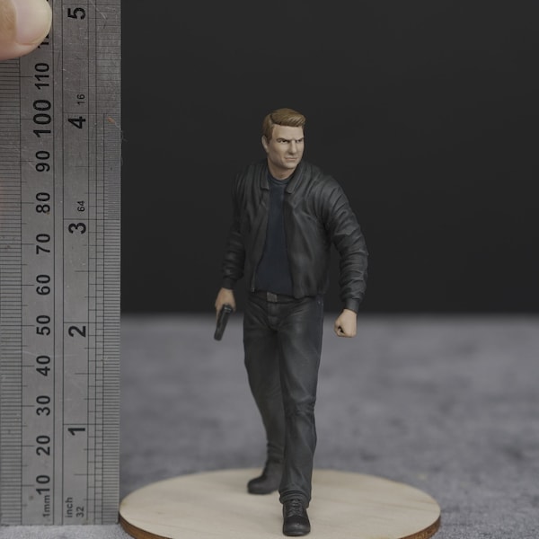 Figura Tom Impossible (per personalizzato) da 1:18 a scala HO dipinta a mano con dettagli elevati