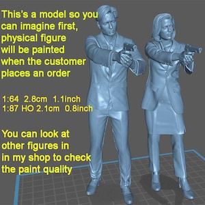 X couple figure HO 1/64 1/43 1/24 1/18 Scale handpaint high detail