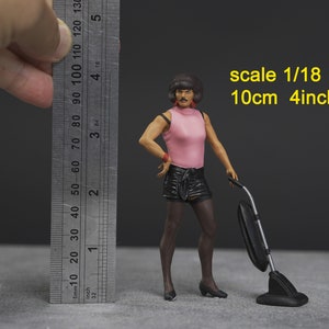 Fred Cleaner figure HO 1/64 1/43 1/24 1/18 Scale handpaint high detail