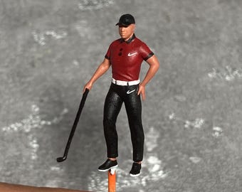 Golfer figure HO 1/64 1/18 1/24 1/35 1/43-48 1/72 N-scale AT1