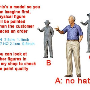 Clint Torino figure HO 1/64 1/43 1/24 1/18 Scale handpaint high detail