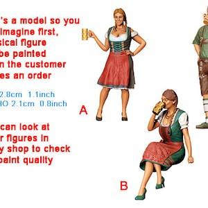 October beer figure HO 1/64 1/43 1/24 1/18 Scale handpaint high detail