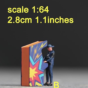 Game figure HO 1/64 1/43 1/24 1/18 Scale handpaint high detail