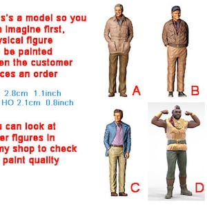 Team A TV show figure HO 1/64 1/43 1/24 1/18 Scale handpaint high detail