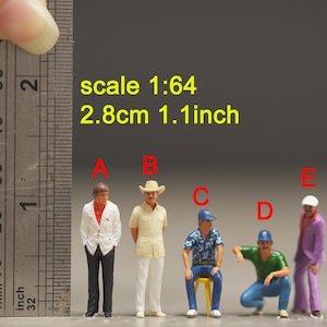 Magnum hat figure HO 1/64 1/43 1/24 1/18 Scale handpaint high detail