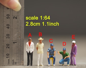 Magnum hat figure HO 1/64 43 24 1/18 Scale handpaint high detail  MAGH