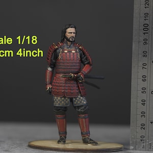 Samurai figure HO 1/64 1/43 1/24 1/18 Scale handpaint high detail