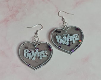 Y2K Doll Heart Earrings