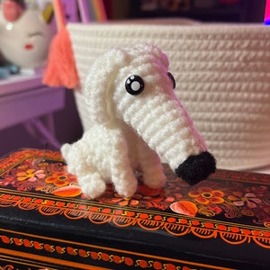 MADE TO ORDER - Borzoi Meme desk pal -  long nose Borzoi from meme