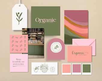 Exclusive Organic Branding Kit for Local Stores – Handcrafted and Customizable Design