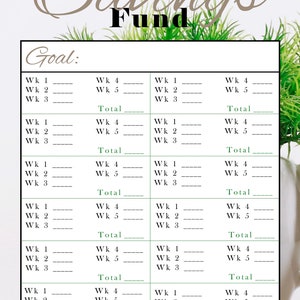 Budget Binder Printable Budget Planner Digital Budget Sheet Budget Tracker Expense Tracker Savings Fund Checkbook Ledger image 7