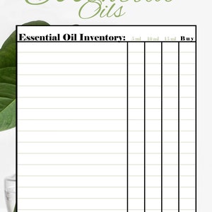 This is one of five pages that comes in the basic guide to Essential Oils set that is included in the Health Binder at Every Mom Printables