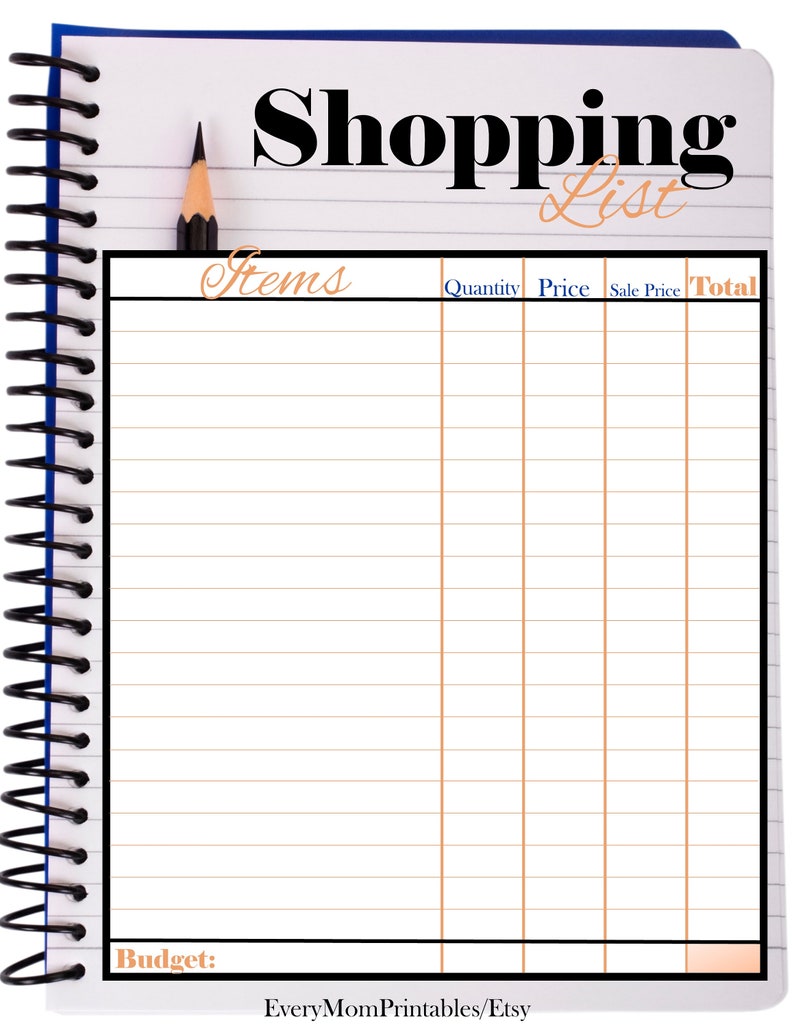 This is a shopping list that come in the meal planner