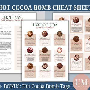Hot Cocoa Bombs Recipes, Hot Cocoa Bomb Tags, Neighbor Gift Ideas, Christmas Chocolate, Cocoa Bomb Instruction Tags