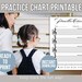 Music Practice Chart Printable Music Practice Log PDF Music Practice ...