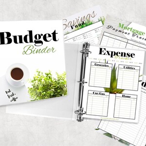 Budget Binder Printable Budget Planner Digital Budget Sheet Budget Tracker Expense Tracker Savings Fund Checkbook Ledger image 1