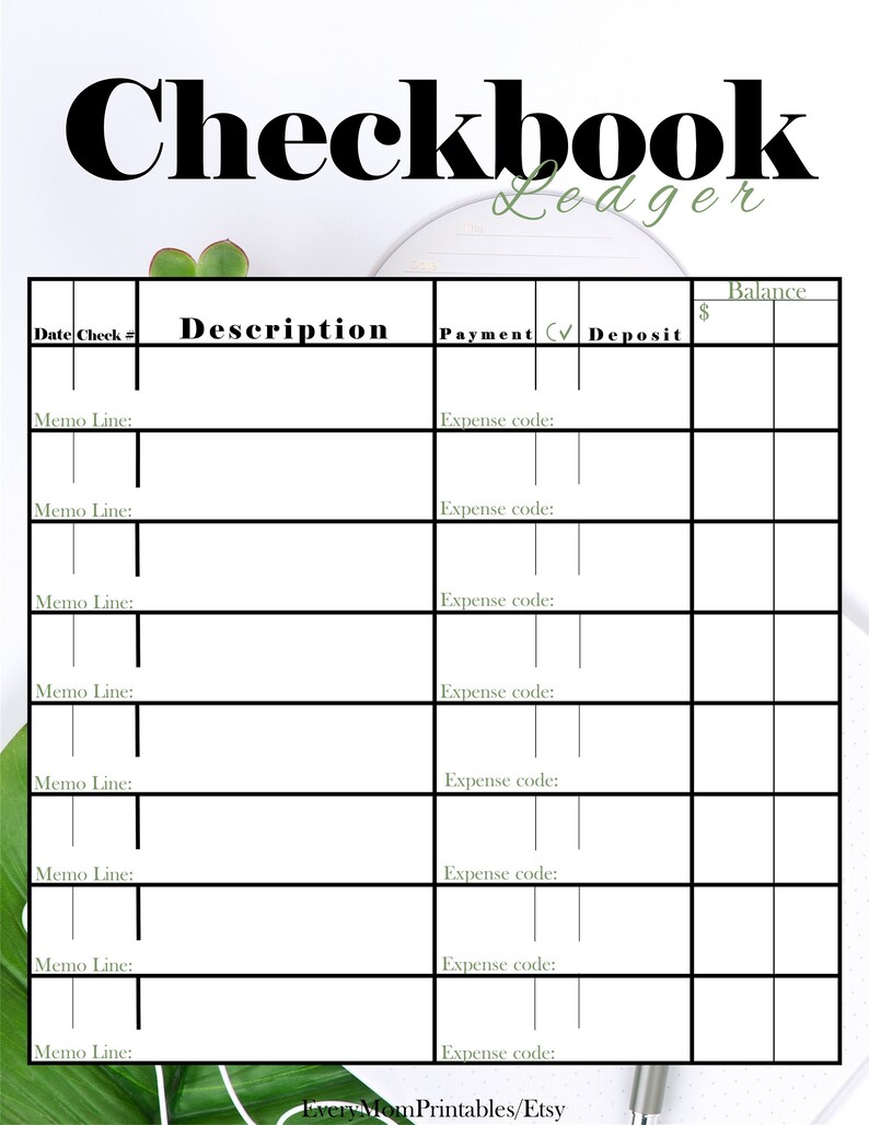 Budget Binder Printable Budget Planner Digital Budget Sheet Budget Tracker Expense Tracker Savings Fund Checkbook Ledger image 8