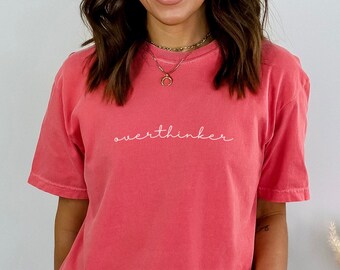 Camiseta de pensador excesivo, camiseta de salud mental, camiseta de concienciación sobre la salud mental, camiseta de pensador excesivo de gran tamaño, camiseta de salud mental, camiseta de pensador excesivo