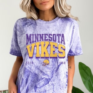 Minnesota Vikes Tie Dye Shirt, Minnesota Vikings Shirt, Vintage Vikings Shirt, Cozy Vikes Shirt, Football Tshirt, Oversized Football Shirt