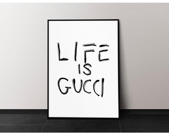 Gucci Wall Art - Etsy