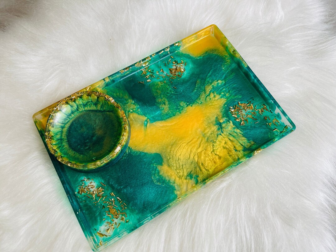 8x12 Custom Resin Rolling Tray Set Personalized Resin Art Etsy