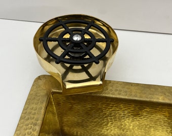 Enjuagador de vidrio de latón macizo para fregadero de cocina, limpiador de vasos y botellas de latón macizo, accesorio para fregadero, accesorio para grifo de bar en casa.