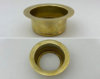 Brass Standard Sink Flange, Deep Garbage Disposal Sink Flange for Kitchen Sink Fit for 3-1/2 Inch Standard Sink Drain Hole Deep Sink Flange