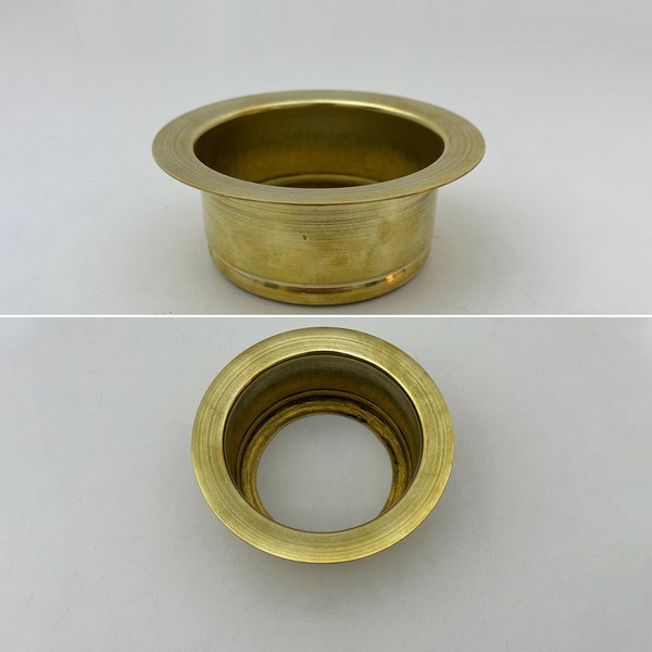 Brass Standard Sink Flange, Deep Garbage Disposal Sink Flange for Kitchen Sink Fit for 3-1/2 Inch Standard Sink Drain Hole Deep Sink Flange