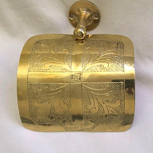 Porta carta igienica, supporto per rotolo da bagno vintage, articoli antichi per il bagno, supporto per rotolo di carta igienica in ottone artigianale
