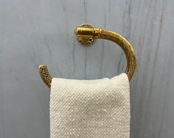 Brass Towel Holder for Bathroom Kitchen Towel Holder Hangers Wall Mount Solid Brass Hand Towel Ring Paper Towel Holder