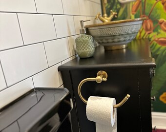 Toilettenpapierhalter Mit Ablage – Gebürstete Bronze, Doppelte Rollenhalterung Fürs Badezimmer