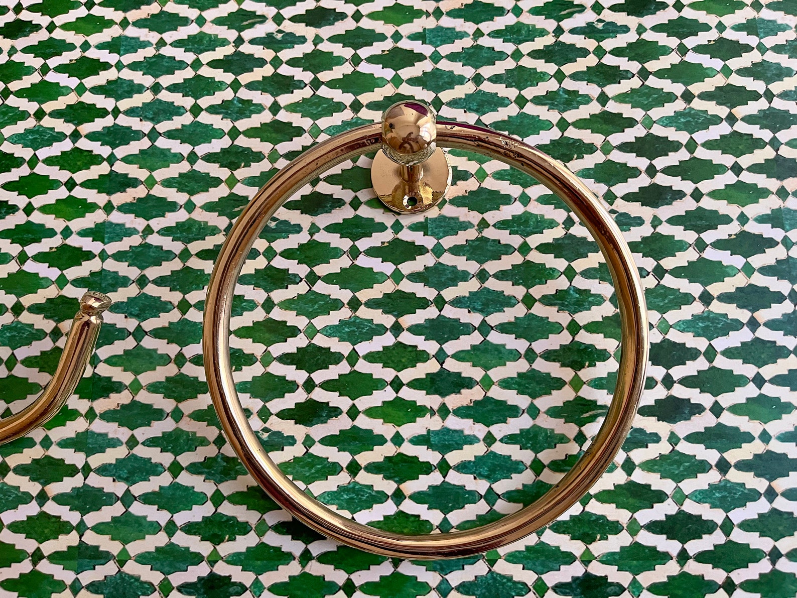 Brass Towel Holderbrass Roll Holder for Bathroomhandmade Etsy