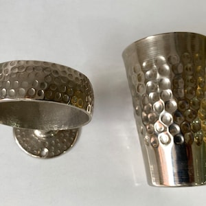 Soporte de cepillo de dientes plateado hecho a mano, titular de cepillo de dientes hecho a mano, cepillos de maquillaje de pasta de dientes Titular de maquinillas de afeitar Organizador de copas de mostrador de baño