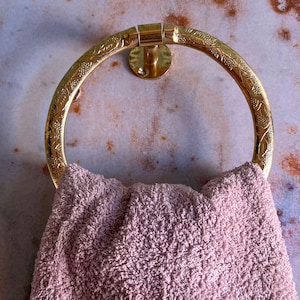Brass Towel Ring For Bathroom, Brass towel ring, Kitchen Towel Hanger, Towel Rack for Bathtoom,Towel wall mountable towel holder,towel rings