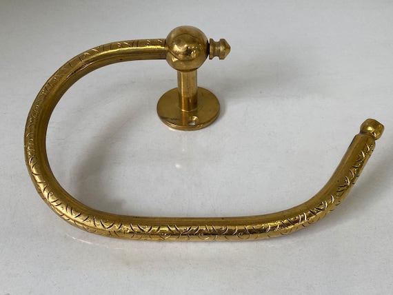 Bathroom Wall Mount Antique Brass Carved Gold Toilet Paper Holder