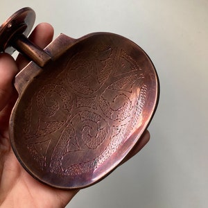 Handmade Wall Bathroom Soap Holder Copper,Hand Engraved Wall Mounted Soap Dish, Handcrafted Soap Dish, Shower Soap Holder , Free Shipping