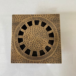 Oiled bronze Finish Floor Drain Square Shower Floor Drain For Bathroom Floor Drain with Removable Strainer Cover Bathroom floor drain Brass