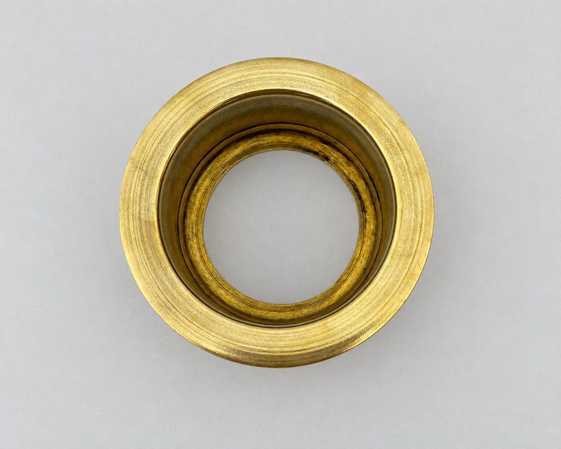 Unlacquered Brass Garbage Disposal Flange - Deep Kitchen Sink Flange, Fits 3-1/2 Inch Standard Drain Hole | Handmade Moroccan Solid Brass image 5
