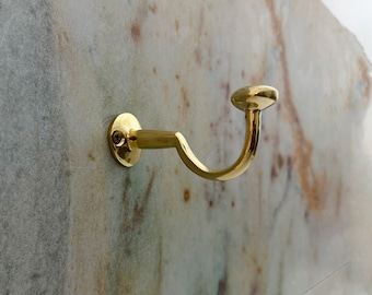 Brass Coat Hooks Wall-Mounted Bath Towel Racks For Hanging Heavy Duty Clothes Robe Hanger Hook Decorative Hooks Rail Entryway Coat Hanger