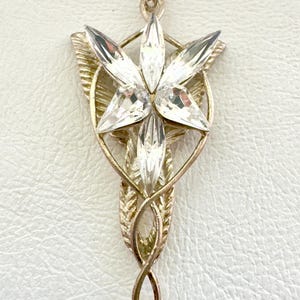 Sterling Silver 925 Pendant – Evenstar Style / Arwen Inspired Fantasy Jewelry