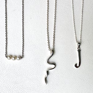 3 Stück Lot Versilberte Kette / Halsketten