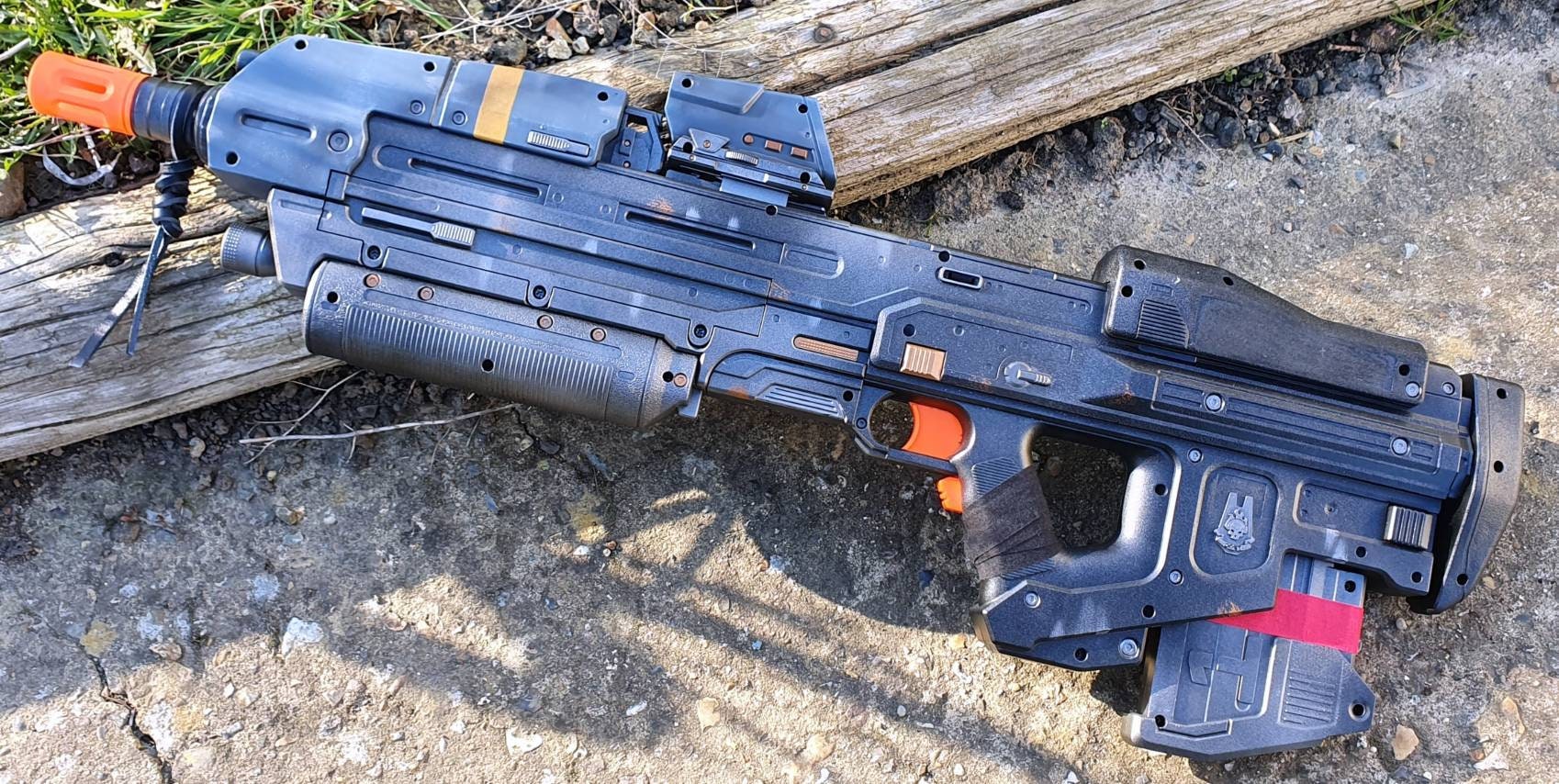 NERF GUN Halo MA40 Assault Rifle! 