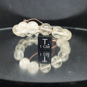 9mm Grade A Libyan Desert Glass Single Bead