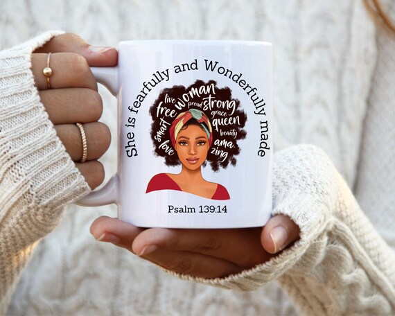 She is Fearfully and Wonderfully Made-psalm 139:14 Coffee Mug| 11 Oz  Christian Coffee Mug| Bible Verse Coffee Mug| Religious Coffee Mug - Etsy