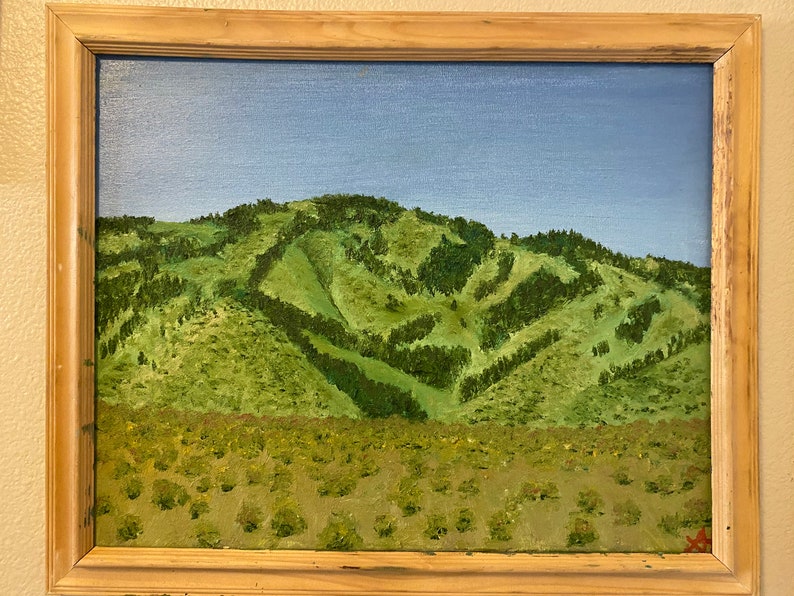 unframed Lone Mountain