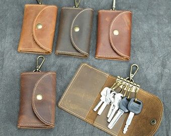 Case New Fashion Key Wallet High-end Genuine Leather Sheepskin Knitting Car Key