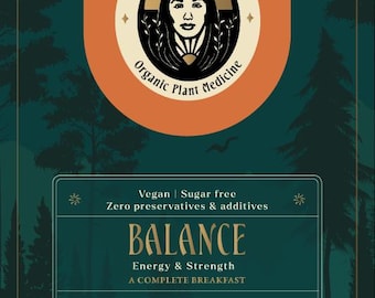 Indigena - Balance Organic Vegan Protein drink, Gluten-Free, zero sugar Herbal Breakfast