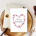 Valentines Day Watercolor Clipart, Floral Pink Heart Png - Etsy