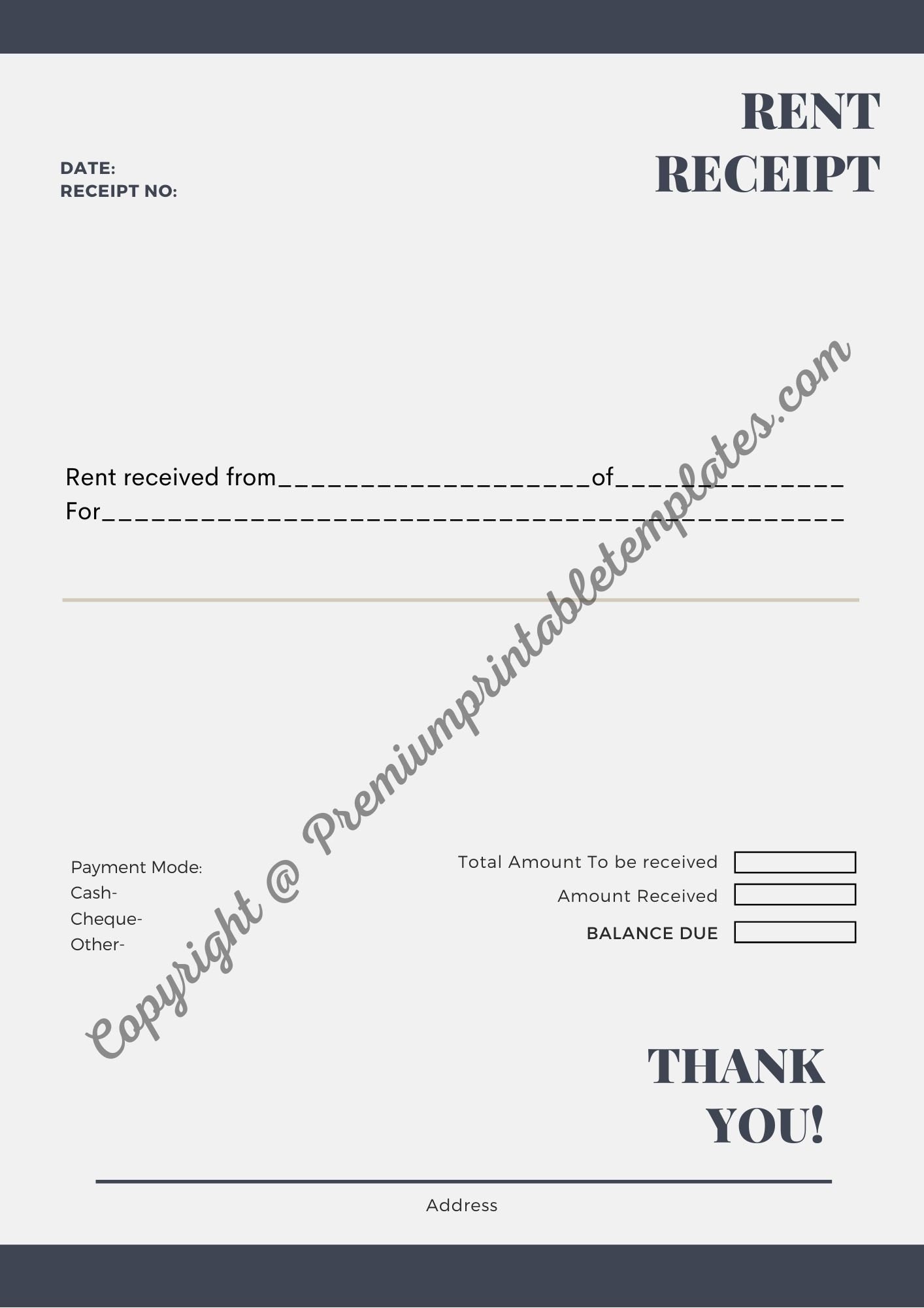 printable rent receipt pdf word etsy ireland