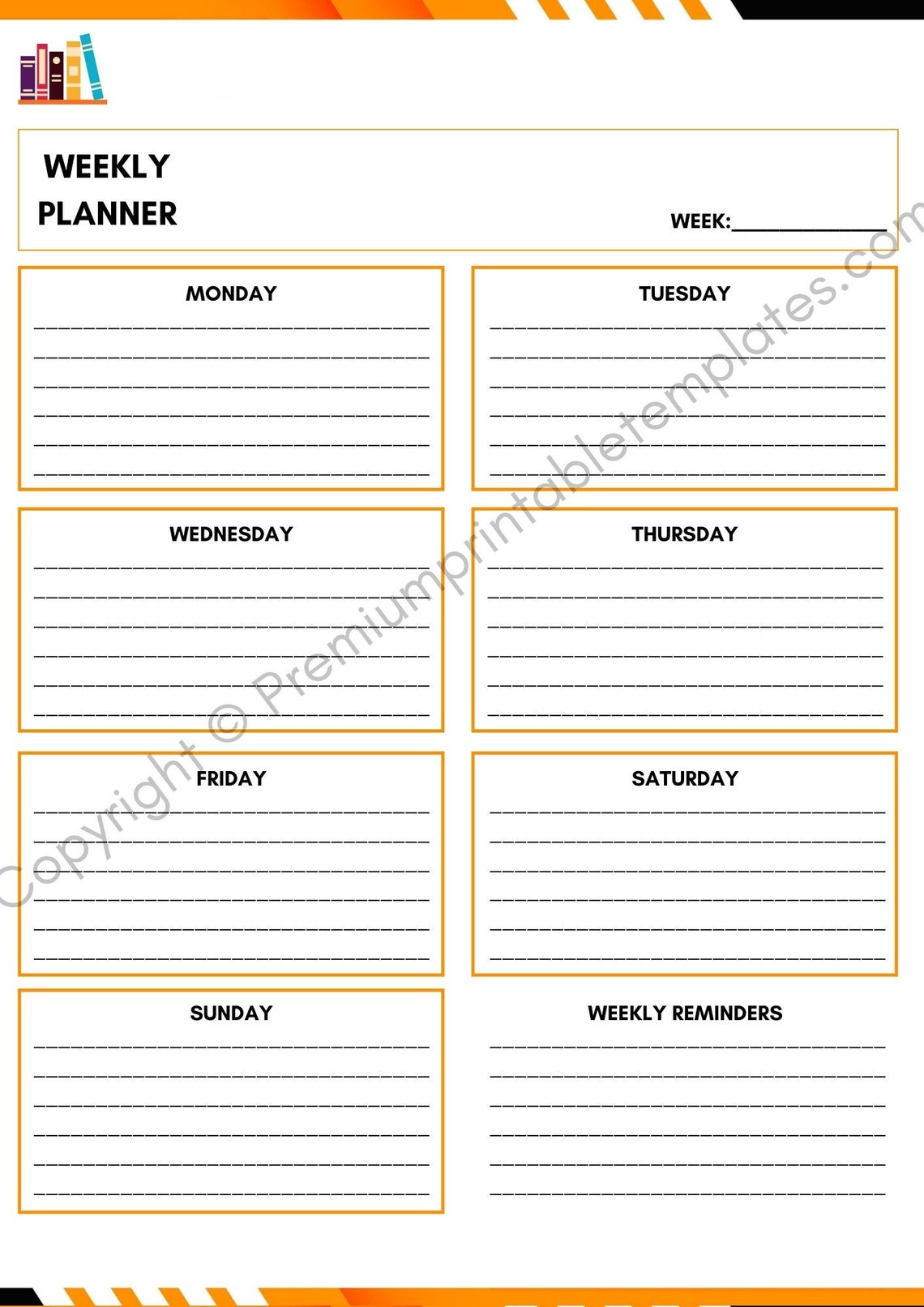 Printable Academic Planner Template in PDF and Word 5 Pagescanva - Etsy